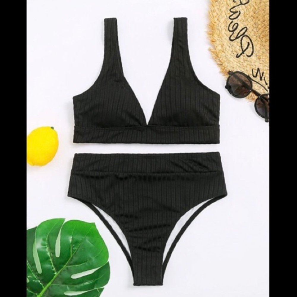 Brand new - Ribbed high waisted bikini